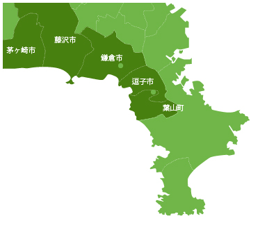 住んでいるまちランキングの地図