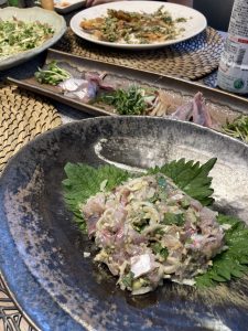 鯵のなめろう