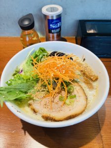 寒くなったら辛い豆乳ラーメン青！