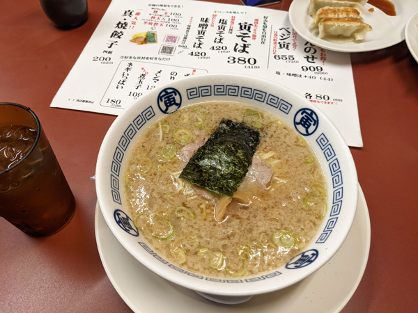 「中華そば寅 柄沢店 」の寅そば