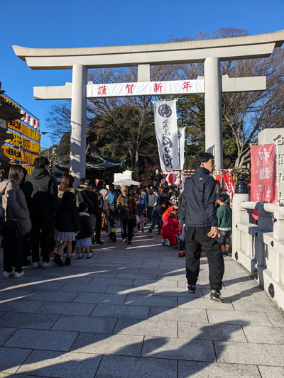 白旗神社で初詣