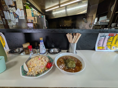 チャーハン＋半ラーメン