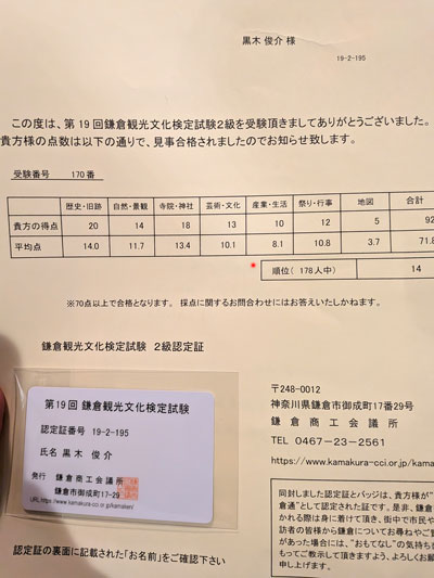 第19回　鎌倉検定