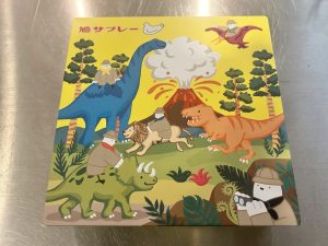 鳩さん恐竜缶✨