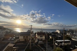 夕日がきれいだったな　【マンション】海みえます。