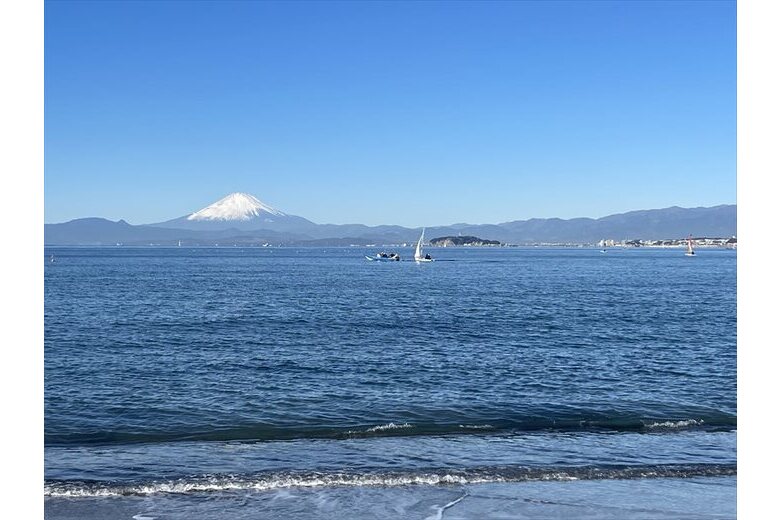 富士山江の島が正面にド～ン！（ほぼ）オーシャンフロント【土地】