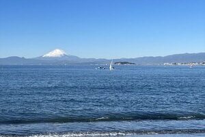 富士山江の島が正面にド～ン！（ほぼ）オーシャンフロント【土地】