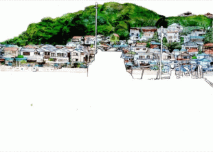 小坪漁港の歴史は古く、鎌倉時代にはすでにこの港を拠点に漁師たちが活躍し、鎌倉に魚貝を供給してきたといわれています。