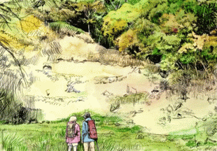 「まんだら堂やぐら群」は鎌倉時代から室町時代に作られたお墓の集合体ですが、そのスケール感に圧倒されます。