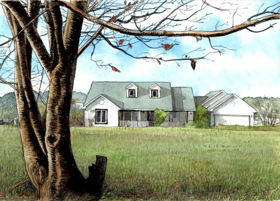 葉が落ちた木もアーリーアメリカンスタイルの家の前では 映画のラストシーンの様にかっこよくなるのは 披露山庭園住宅の管理のよさにあります 絵になる風景のそばに いい住まいがある ココハウス