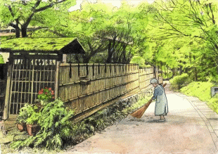 迷路のような道までもチリひとつないほど掃き清められ、季節の草花が咲き、垣根越しに見る木々が手入れされている、それが鎌倉なのです。
