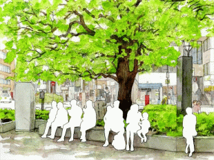 JR鎌倉駅で時間を過ごすなら、せわしない東口よりも緑豊かで落ち着きのある西口をお勧めします。