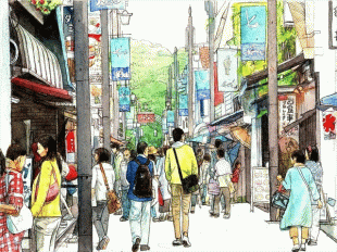 鎌倉駅から鶴岡八幡宮まで、鎌倉で観光客が最も多い通りの名前が今回の問題で「〇〇通り」とお答ください。 早く本来のにぎやかを取り戻したいですね。