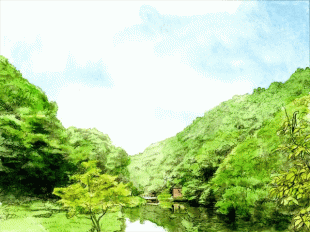 鎌倉中央公園の中ほどにある池を中心に、たくさんの鯉のぼりが五月の空を泳いでいます。
