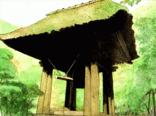 竹の寺で有名な報国寺ですが、鐘楼の近くで竹ではなく柿が色づいていました。