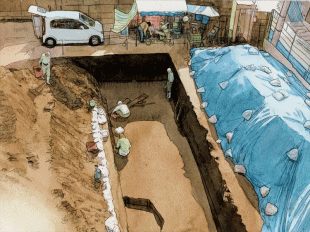 鎌倉では新しい住宅を建てる際に遺跡が出土することはよくあり、この遺跡は一般住民の集落跡だそうです。