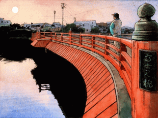 逗子の街を流れる田越川、その河口から2番目の橋「富士見橋」は朱色の趣のある橋ですが、海沿いを走る国道沿いにマンションやビル等が建設され、残念ながらこの橋から富士山を見ることができません。