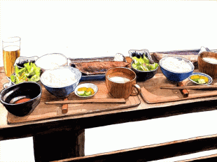 鎌倉には個性的な店が沢山あり、絶品たまごと干物で有名な「ヨリドコロさん」には、おっ！と驚く強烈な個性があるのですが、絵をヒントにお探しください。