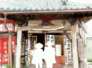 鎌倉の寺はおおむね静かな佇まいですが、上行寺(じょうぎょうじ)は神様の名前やスローガンなどの看板が所狭しと掲げられ、とても賑やかです。