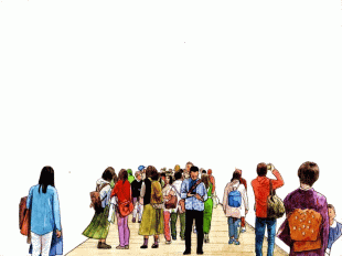 今年の花見は、段葛の180本の桜のトンネルがおすすめです。